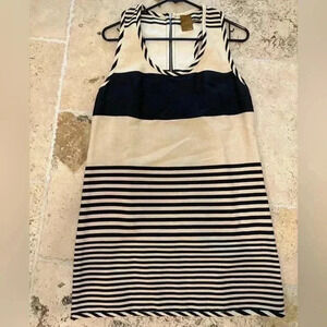 Ali Ro beige and black striped dress